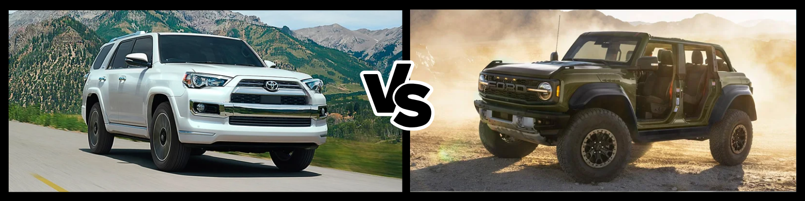 2024 Ford Bronco vs 2024 Toyota 4Runner